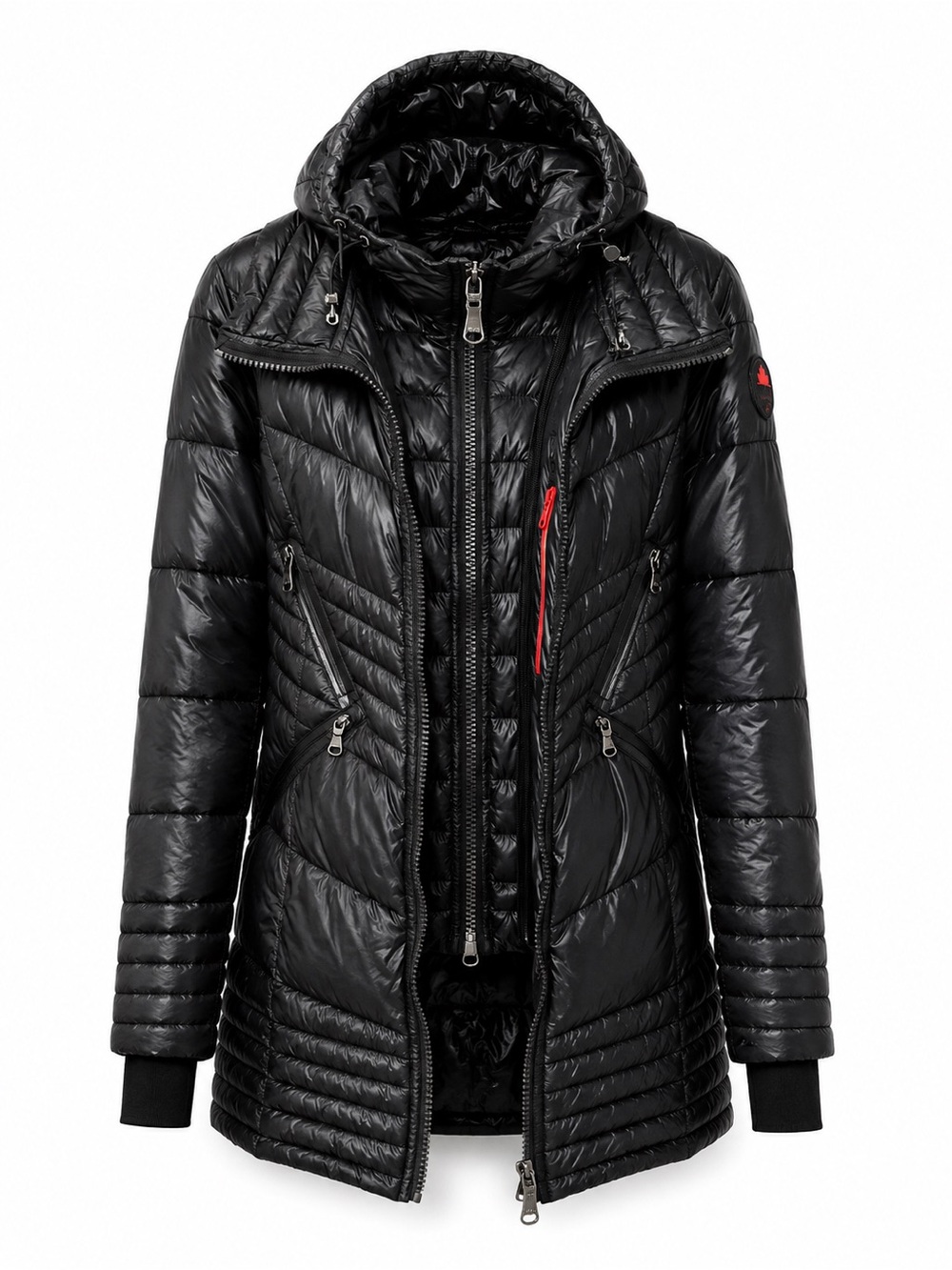 PAJAR Braunwyn Lightweight w/Packable Pouch Puffer Jacket | Black | M/M